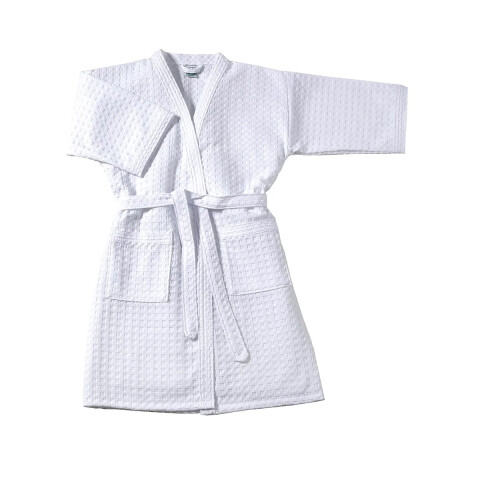 Bata de Cama Provenza Dohler 100% Microfibra Talle P Al XG BLANCO