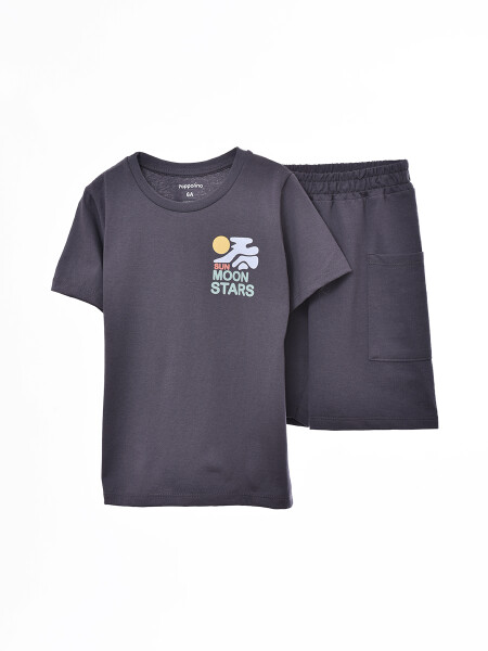 CONJUNTO SUN MOON STARS GRIS OSCURO