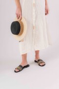 Sandalia Rack NEGRO Y CRUDO