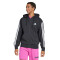 Campera de Hombre Adidas Essentials 3 Negro - Blanco