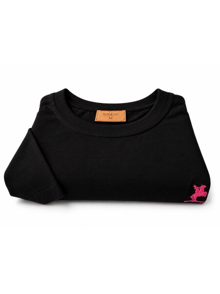 Remera tipo Hering Negro