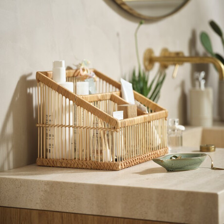 Organizador Maquillaje Horndal 25X20Cm Bamboo