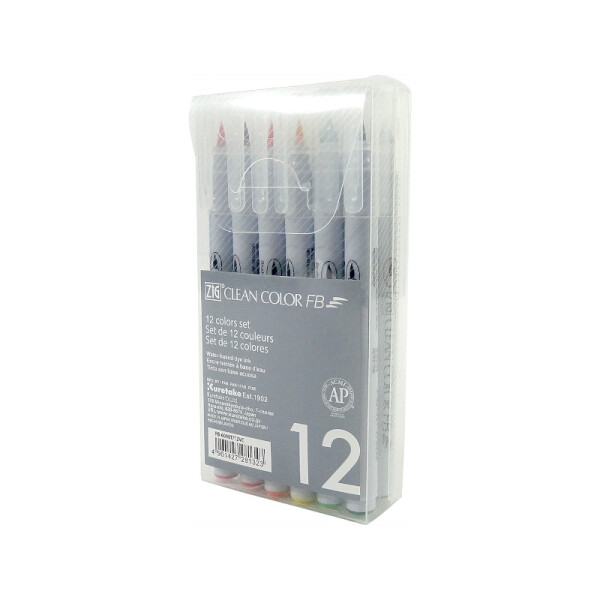 Marcadores Clean Color x 12 - ZIG Única