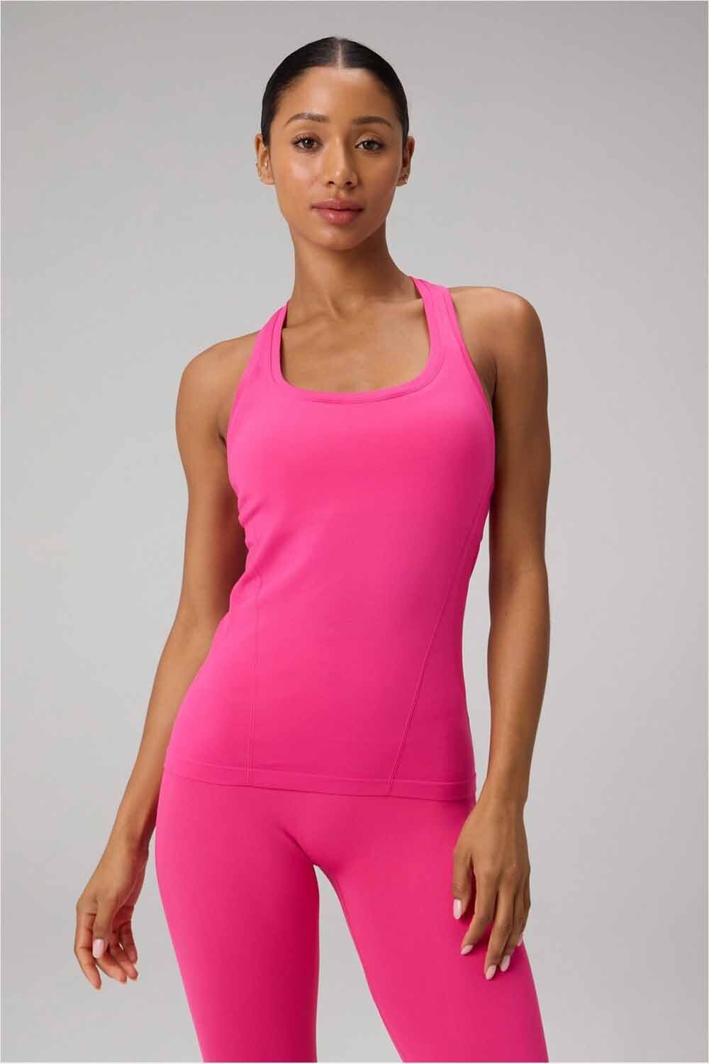 Top Feather Tech+ Racerback Mujer Pink Crush