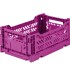 Caja organizadora plegable y apilable Mediana Purple