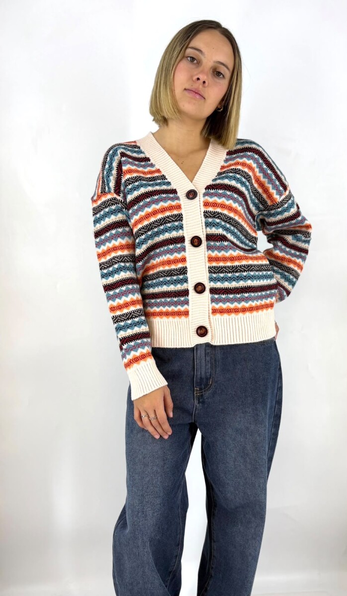 SACO SLOWLY 2446 ESTAMPADO - CRUDO 