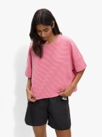 Camiseta De Algodón Con Rayas rosa