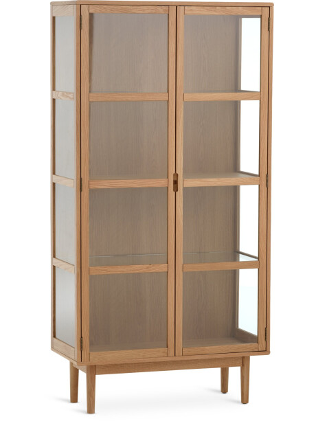Vitrina VESTERBY alta 2 puertas roble nat Vitrina VESTERBY alta 2 puertas roble nat