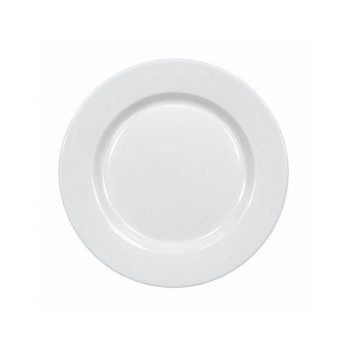 Plato llano melamina blanca 23 cm 