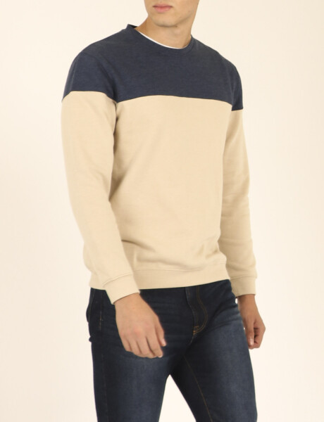 470916 SWEATER HARRY Natural/azul