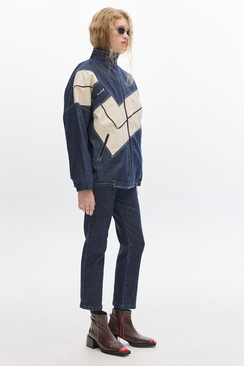 Campera Olímpica Denim Raw Blue