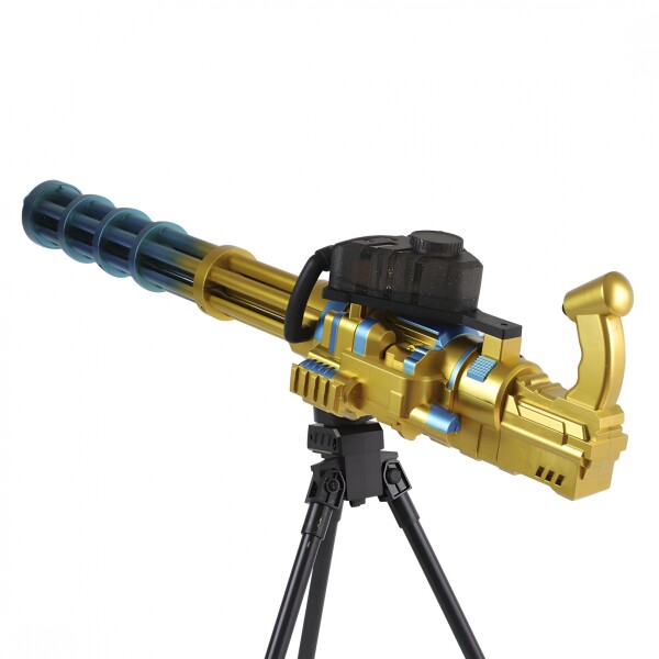 Ametralladora Automática Hidrogel + Trípode Recargable Color Amarillo