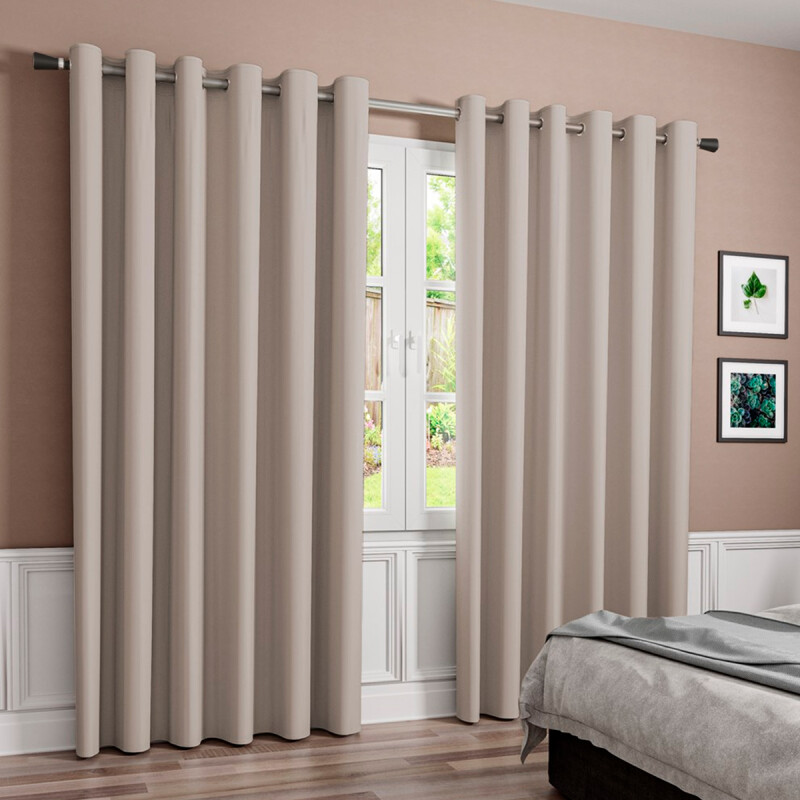 Barrote cortina de metal 2,5 m + 3 Soportes GRIS OSCURO
