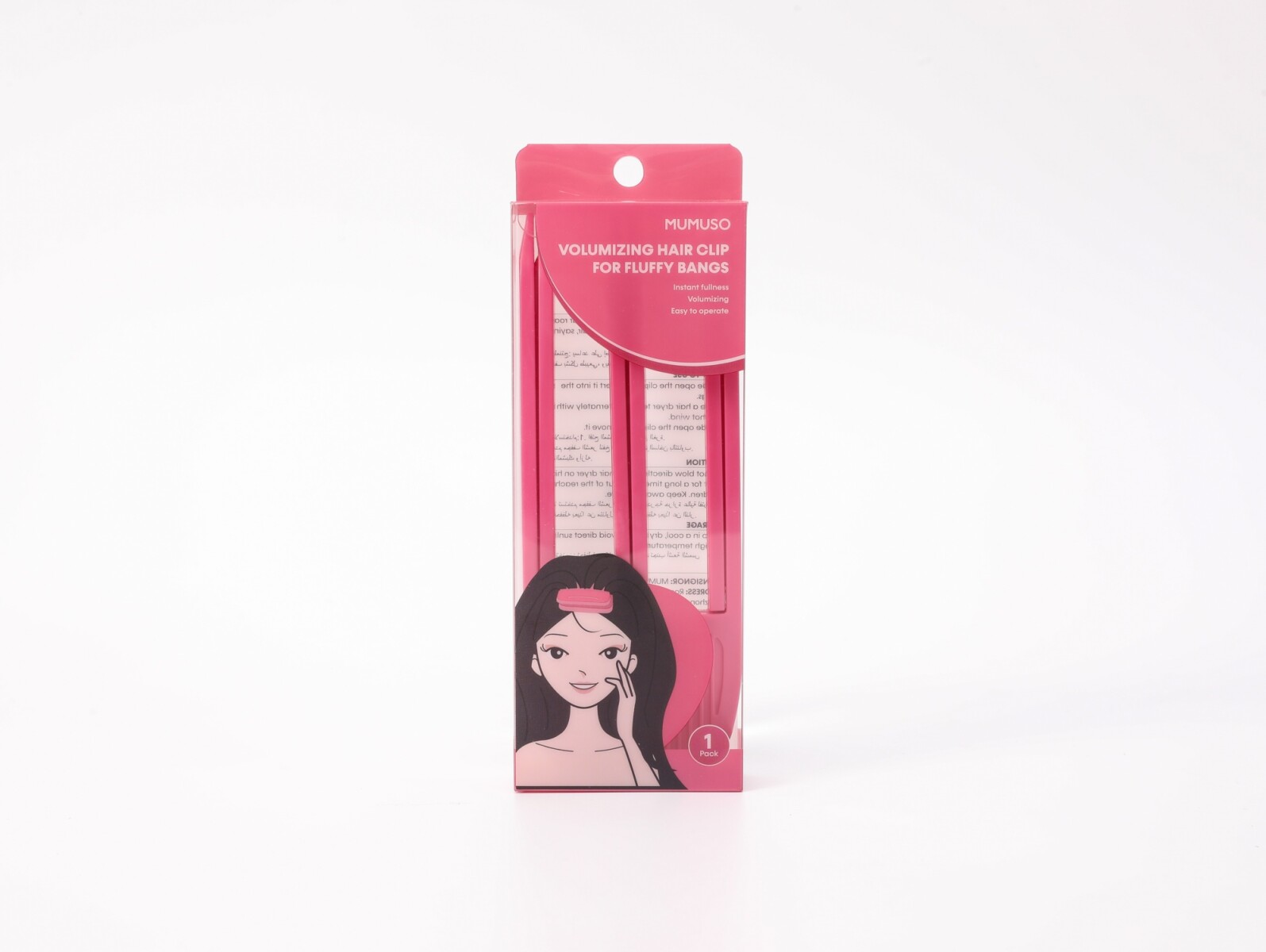 PINZA PARA EL CABELLO VOLUMINOSA PARA FLEQUILLO ESPONJOSO 