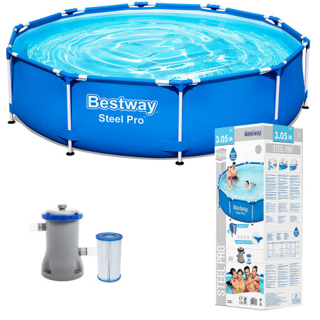 Piscina Bestway Estructural 4678 L 305x76cm + Bomba Bsw056679