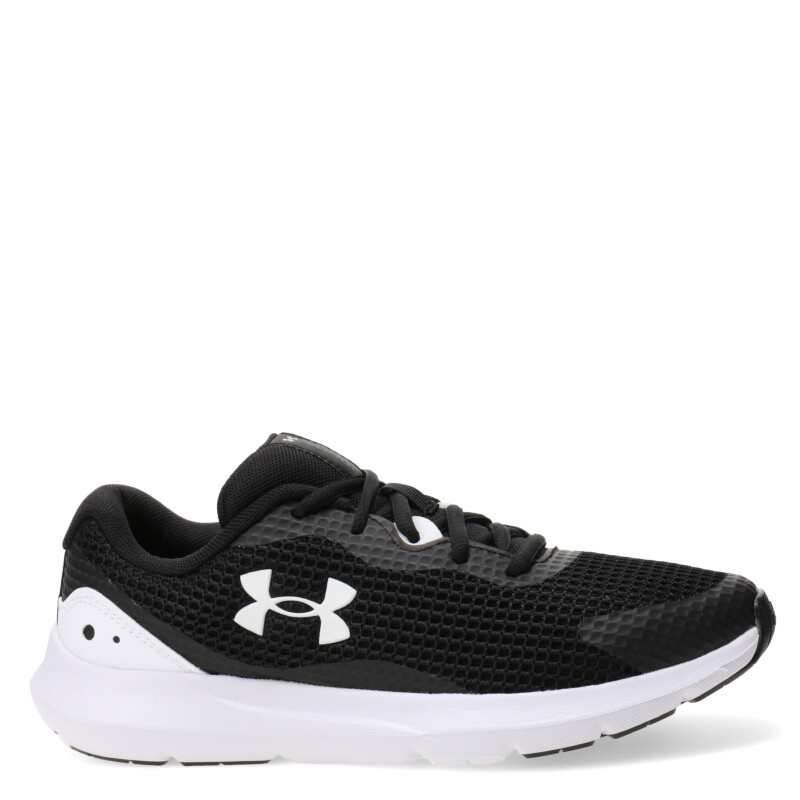 Championes de Mujer Under Armour Surge 3 Negro - Blanco