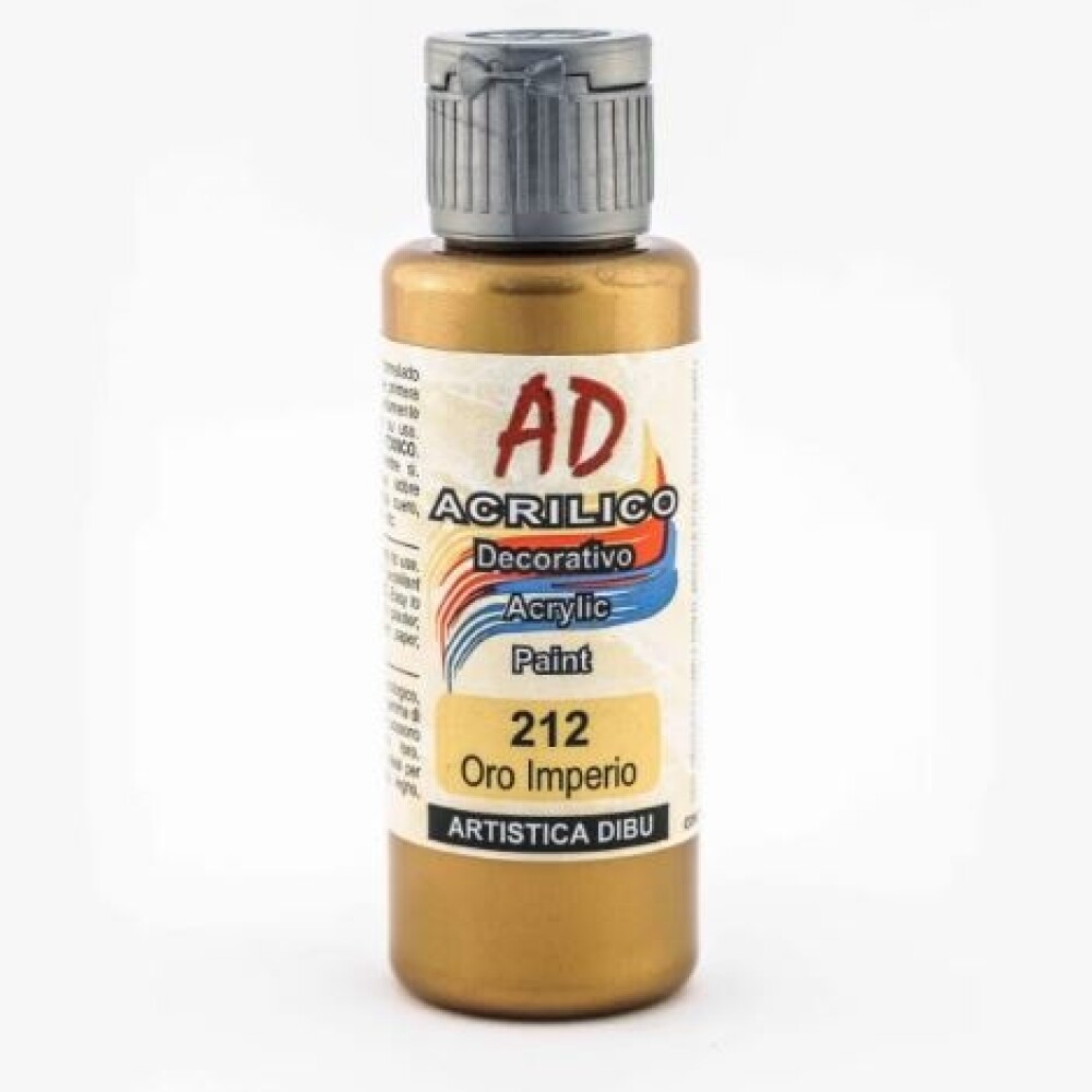 Acrílico Decorativo Ad 60 Ml Oro Imperio #Acrílico Decorativo Ad 60 Ml Oro Imperio