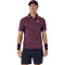 Polos Tenis Match Jacquard Polo SS Top Hombre Dark Aubergine