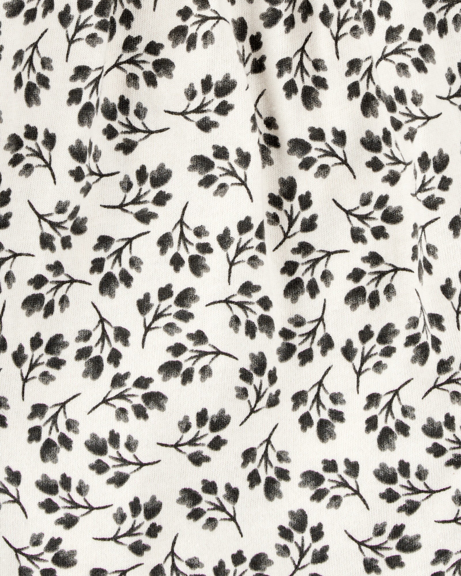 Vestido de algodón, diseño floral Sin color