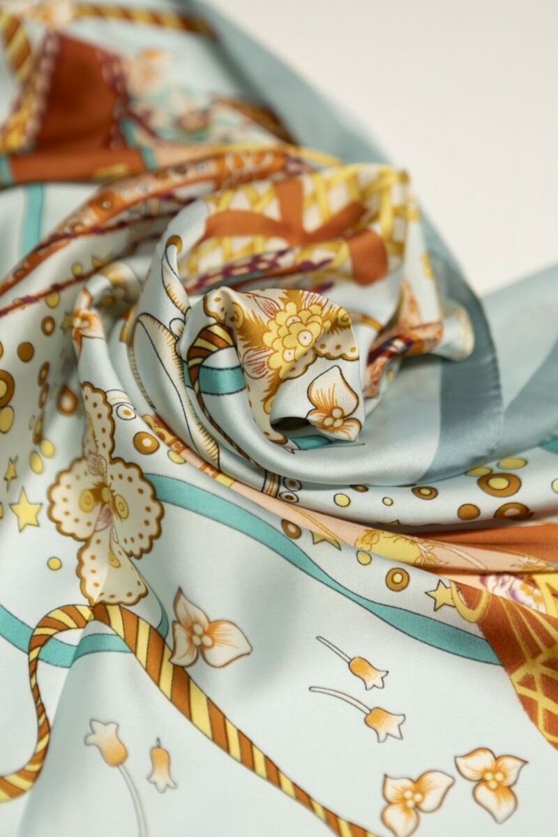 Bandana Print - Multi/celeste 