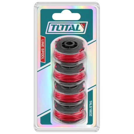 Set de 4 Rollos de Tanza para Bordeadora 1.6mm x 5m Total Set de 4 Rollos de Tanza para Bordeadora 1.6mm x 5m Total