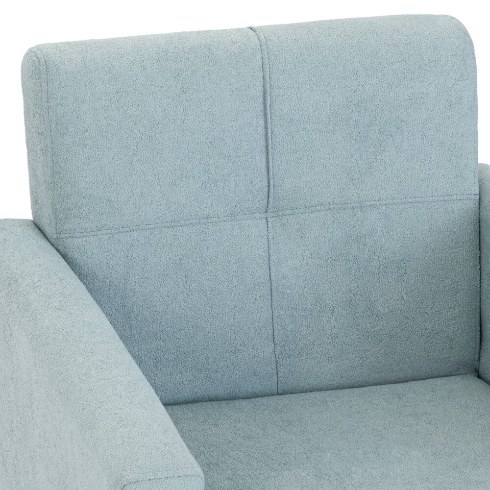 Butaca Moderna + Puff Havana Celeste