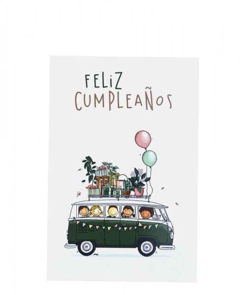 Tarjeta cumpleaños 10x15. DISEÑO 5