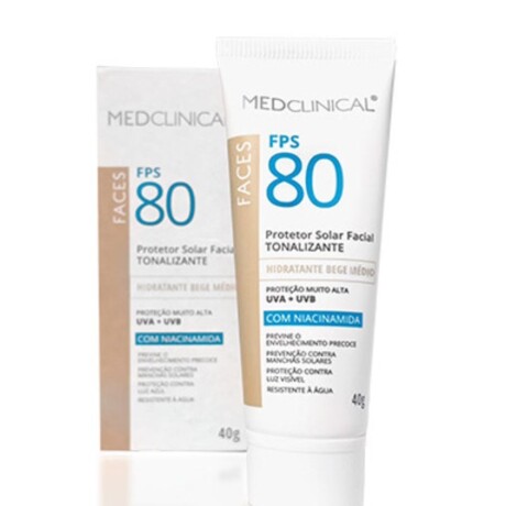 MEDCLINICAL PROTECTOR SOLAR FACIAL TONALIZANTE CON NIACINAMIDA (beige medio) FPS 80 / 40 gr MEDCLINICAL PROTECTOR SOLAR FACIAL TONALIZANTE CON NIACINAMIDA (beige medio) FPS 80 / 40 gr