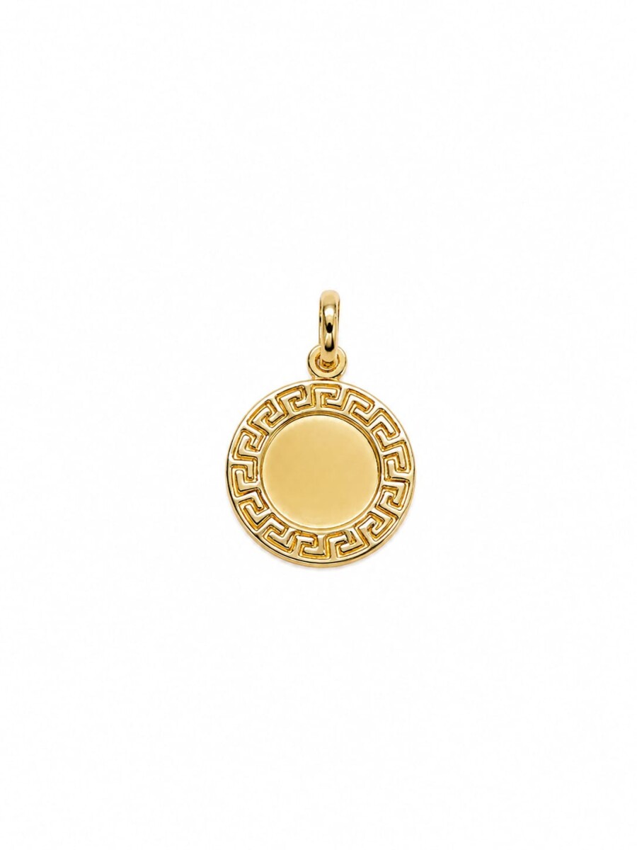 Colgante con guarda griega Oro 10 Kt 