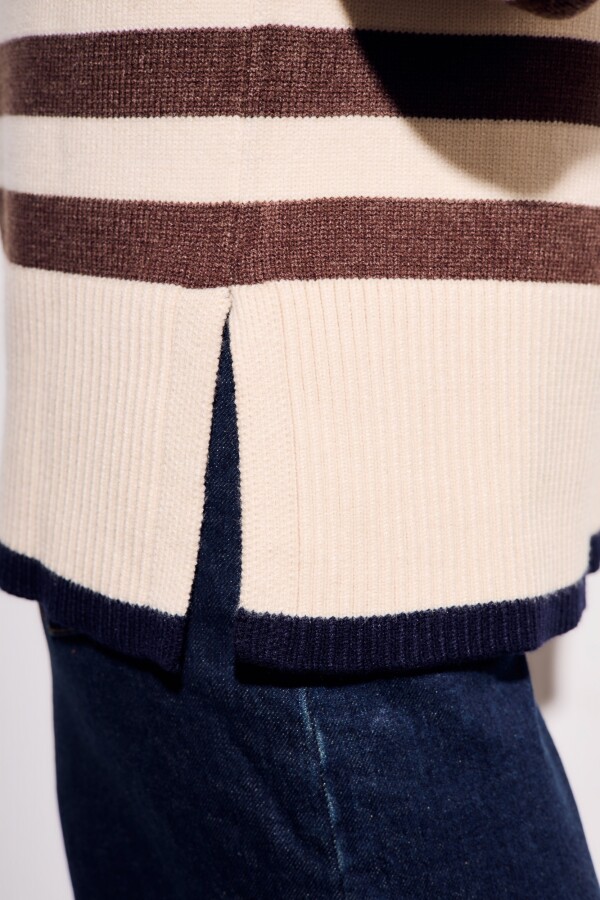 Sweater Rayado Marrón