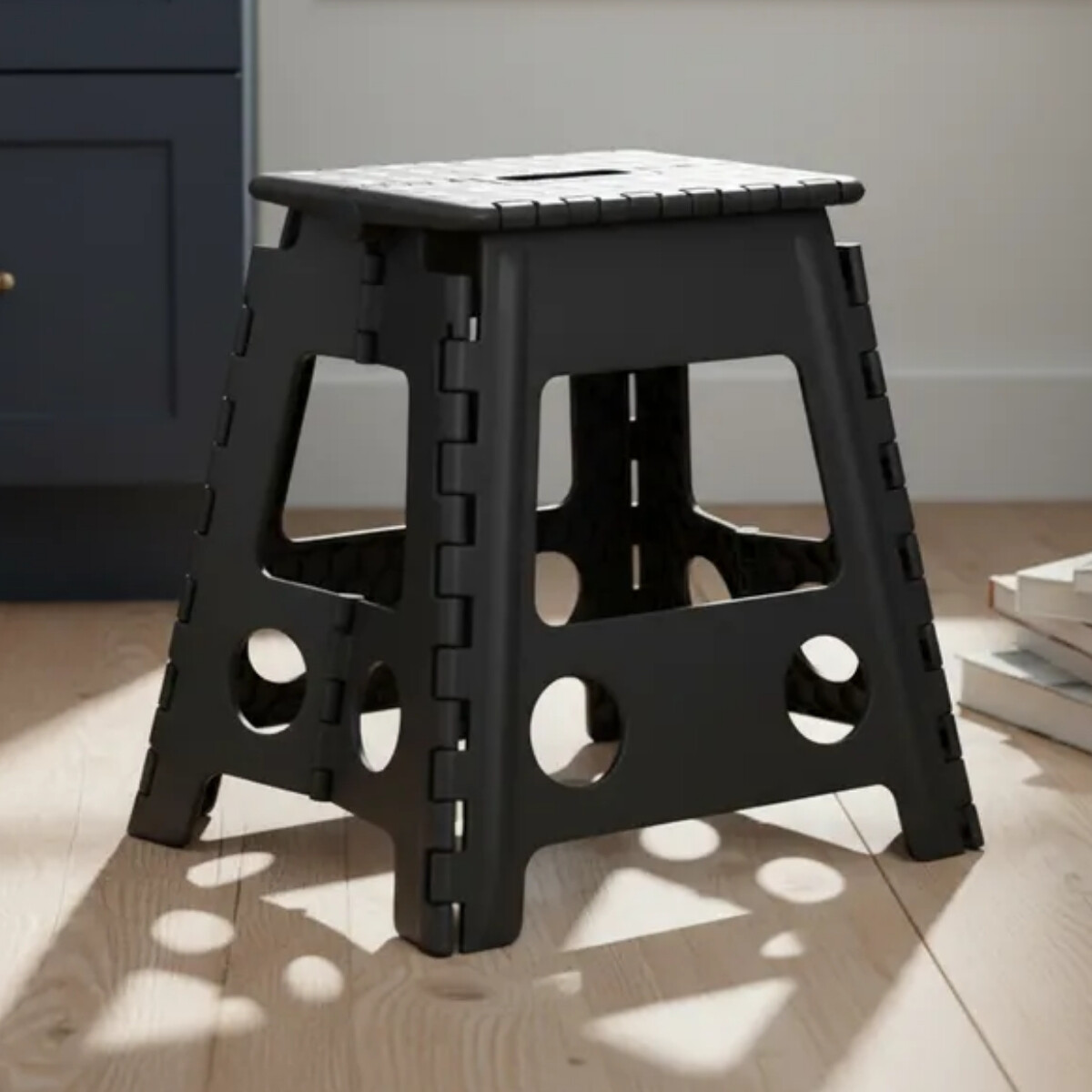 Banqueta plegable 29x22x45 - NEGRO 