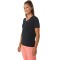 Race V-Neck SS Top - Mujer Performance Black/charcoal Grey