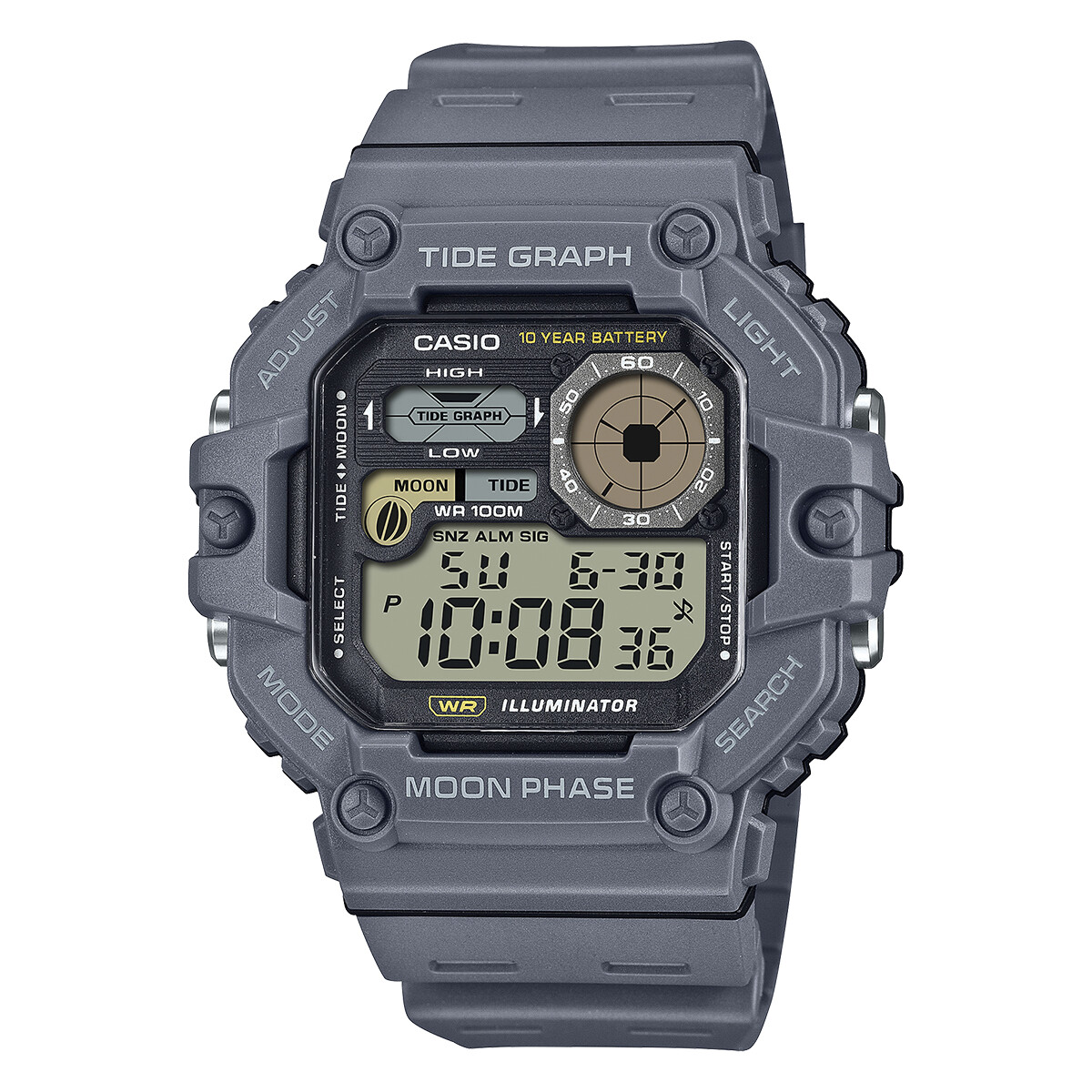 Reloj CASIO WS1700H-8AVDF en Resina Gris Esfera 48mm 