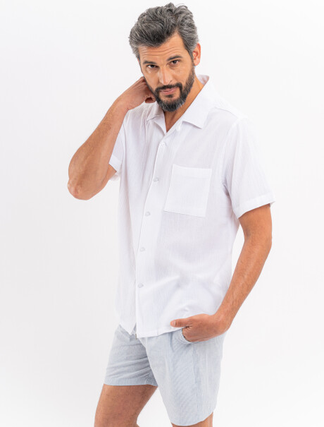 Camisa m/c bambula blanca