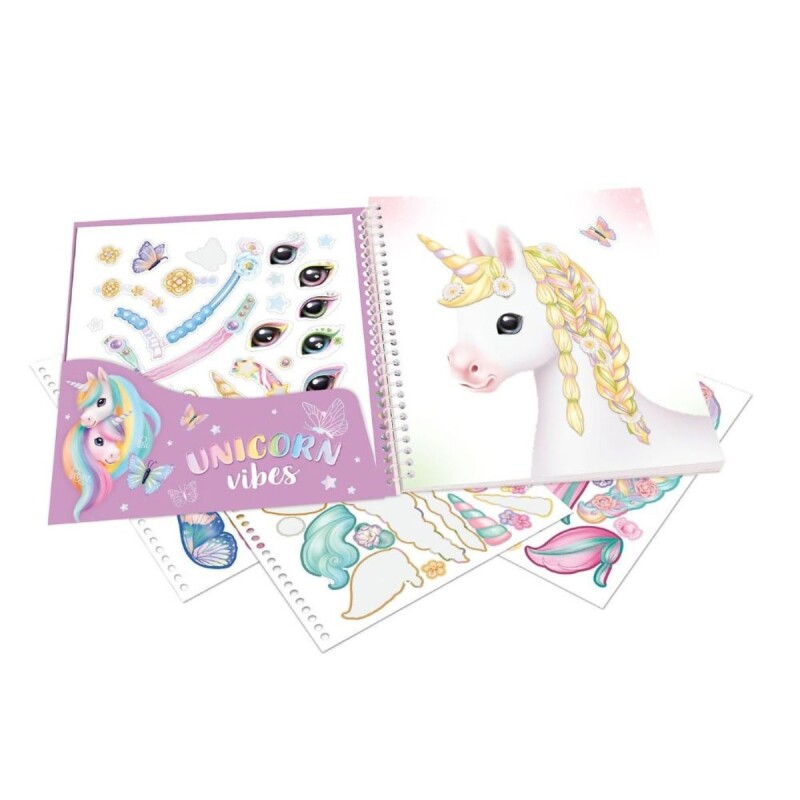 DRESSMU Libro Con Stickers Top Model - Dress Me Up Unicornio