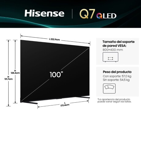HISENSE SMART TV 100 QLED 100Q7QG V01