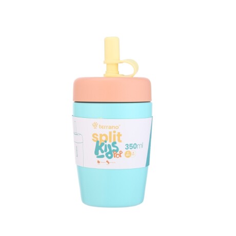 Vaso Split Kids Pop 1014027 350Ml Doble Capa CELESTE