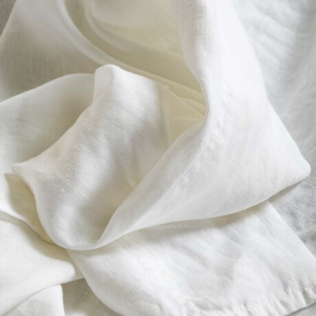 JUEGO DE SABANAS 2 PLAZAS LINO BLANCO PURE