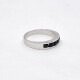 Anillo En Oro Blanco 18K Y Zafiros Redondos Anillo En Oro Blanco 18K Y Zafiros Redondos