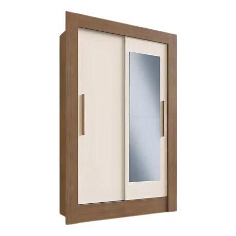 Ropero Placard 2 Puertas Corredizas C/espejo Dormitorio Marrón