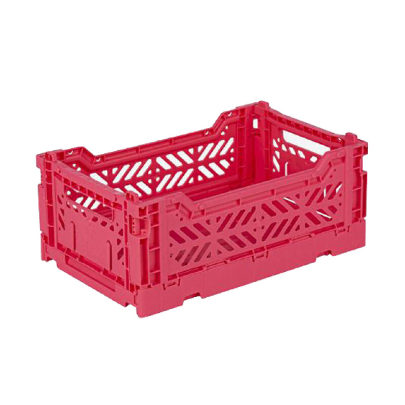 Caja organizadora plegable y apilable Mediana Dark Pink