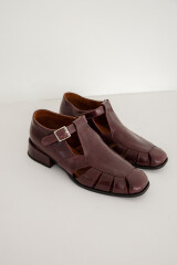 Sandalia Mary Jane Bordeaux