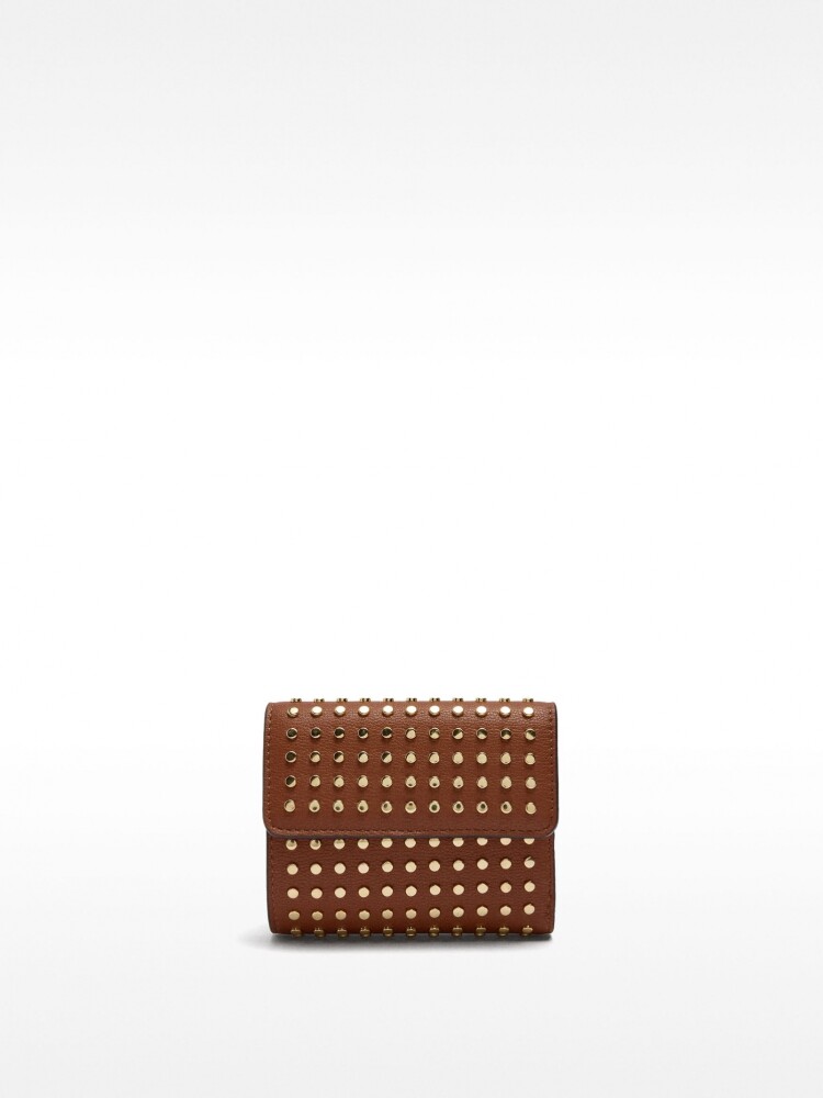 Cartera Con Tachuelas camel