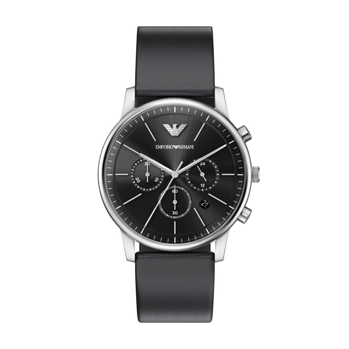Reloj EMPORIO ARMANI MINIMALIST Cuero Negro Esfera 42mm 