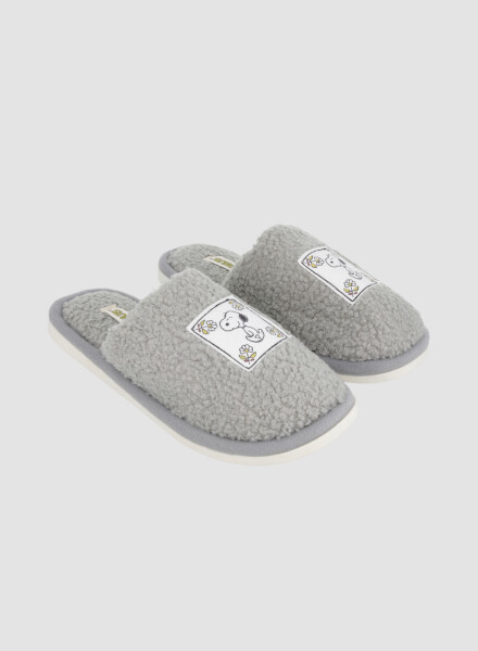 Pantufla snoopy Negro