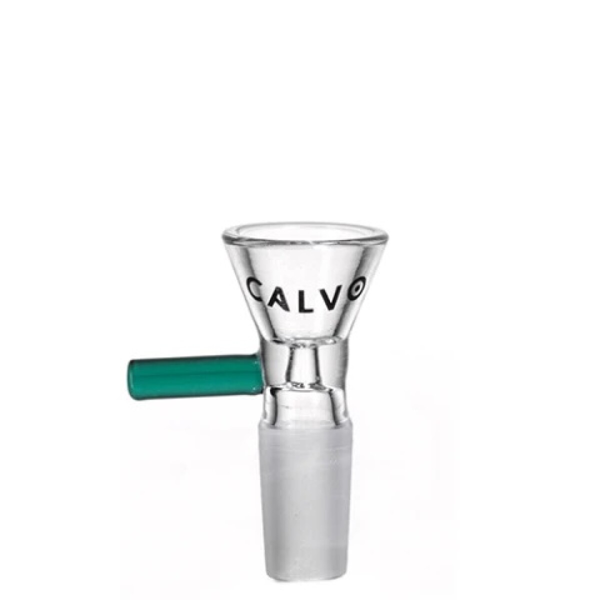 QUEMADOR CALVO GLASS PYREX 14MM MACHO - TURQUESA 