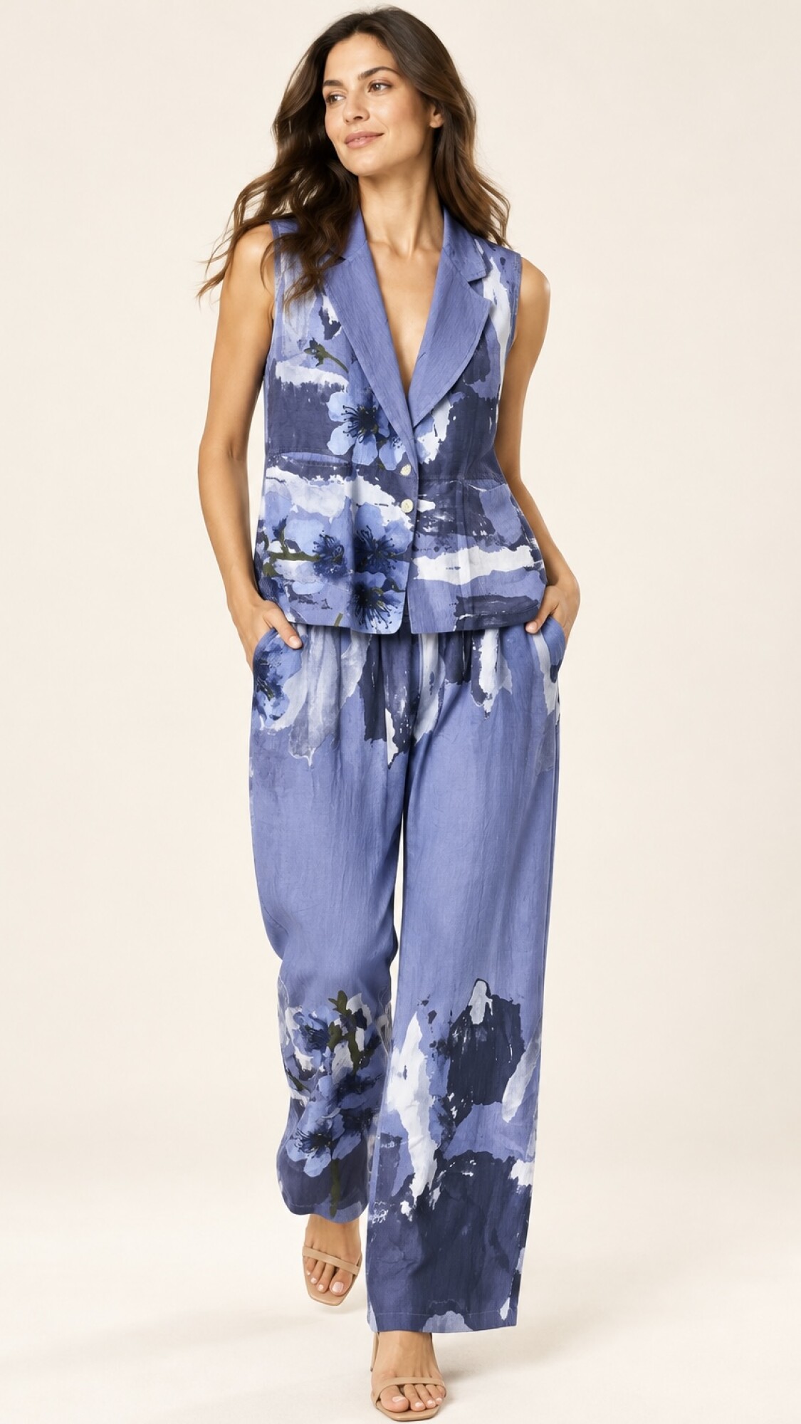 CONJUNTO ZIA ESTAMPADO AZUL