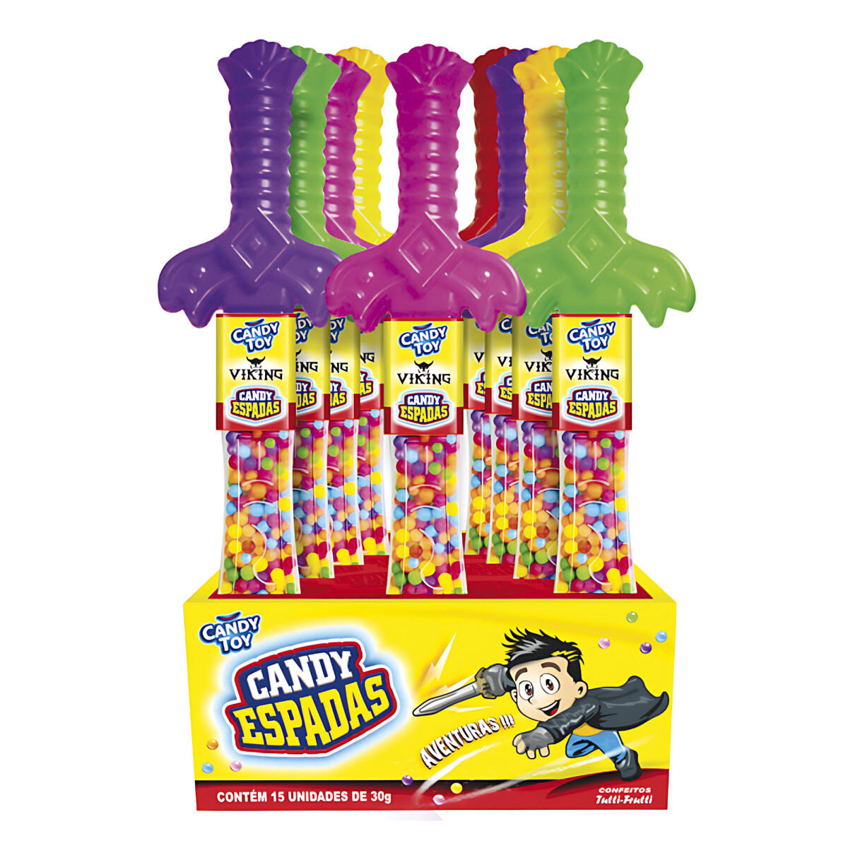 PASTILLAS CANDY TOY 22GRS Display x15 unidades - Espada Vikinga 