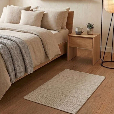Alfombra Algodon Tufted 50X80Cm Rayas Crudo Alfombra Algodon Tufted 50X80Cm Rayas Crudo