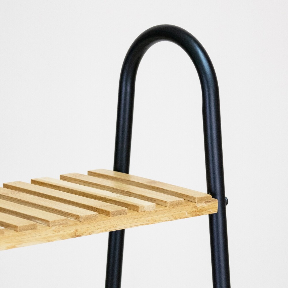 Estantería 4 Niveles Bambú - House Negro